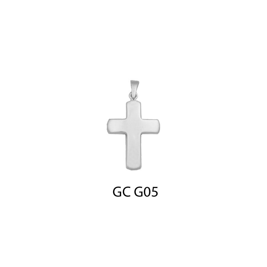 14K White gold classic design cross pendant Gold crosses, baptismal